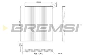 Bremsi FC0451A - CABIN FILTER