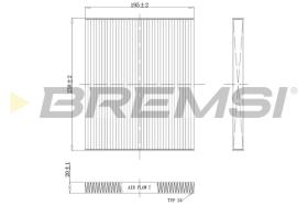 Bremsi FC0451C - CABIN FILTER