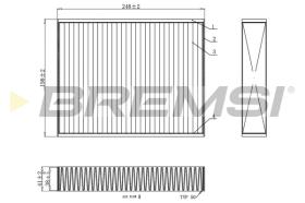 Bremsi FC0455 - CABIN FILTER