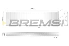 Bremsi FC0474 - CABIN FILTER