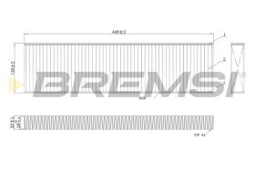 Bremsi FC0474A - CABIN FILTER