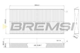 Bremsi FC0480 - CABIN FILTER