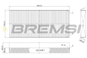 Bremsi FC0480C - CABIN FILTER