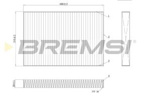 Bremsi FC0495C - CABIN FILTER