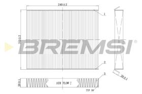 Bremsi FC0854C - CABIN FILTER