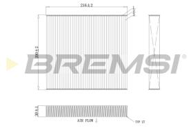 Bremsi FC0855C - CABIN FILTER