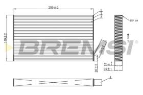 Bremsi FC0865C - CABIN FILTER