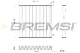Bremsi FC0892A - CABIN FILTER