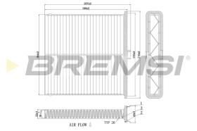 Bremsi FC0896 - CABIN FILTER
