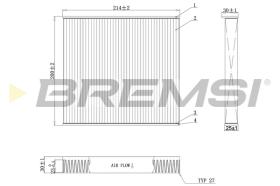 Bremsi FC0905C - CABIN FILTER