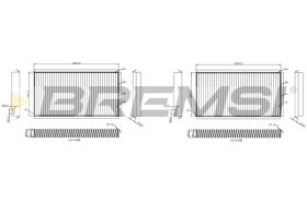 Bremsi FC0950A - CABIN FILTER