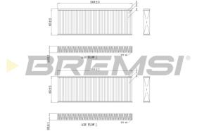 Bremsi FC0970 - CABIN FILTER