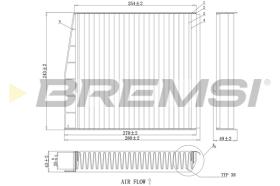 Bremsi FC0976 - CABIN FILTER