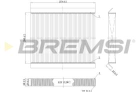 Bremsi FC0978 - CABIN FILTER