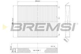 Bremsi FC0978C - CABIN FILTER