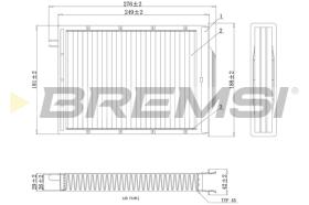 Bremsi FC0980 - CABIN FILTER