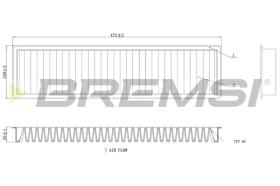 Bremsi FC0986C - CABIN FILTER