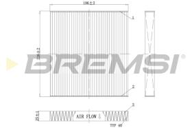 Bremsi FC0988 - CABIN FILTER