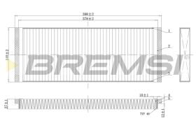 Bremsi FC1329C - CABIN FILTER
