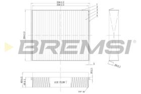 Bremsi FC1333 - CABIN FILTER