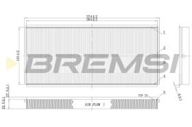 Bremsi FC1335 - CABIN FILTER