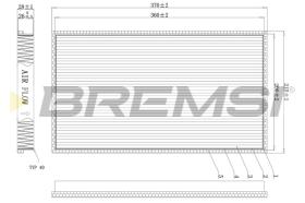 Bremsi FC1338 - CABIN FILTER