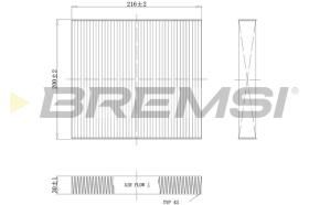 Bremsi FC1341 - CABIN FILTER