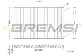 Bremsi FC1404A - CABIN FILTER