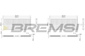 Bremsi FC1529 - CABIN FILTER