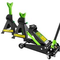 JBM SERIE330 - PROMO: GATO HIDRÁULICO CARRETILLA 3,5T + JUEGO DE 2 CABALLET