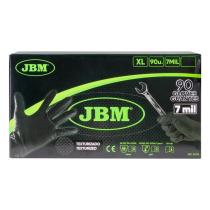 JBM 54179 - GUANTES NEGROS DESECHABLES DE NITRILO T:XL 7,0MIL (90 UDS.)