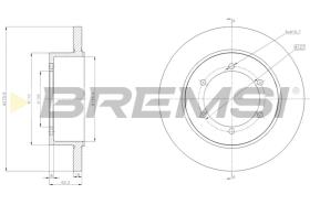 Bremsi CD5369S - BRAKE DISCS