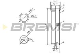 Bremsi FA2186 - AIR FILTER