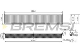 Bremsi FA2343 - AIR FILTER