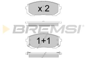 Bremsi BP3907 - BRAKE PADS