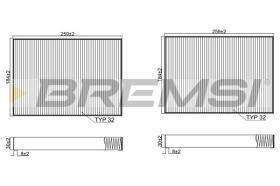 Bremsi FC2540C - CABIN FILTER