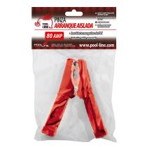 Pool Line 708012 - PINZA ARRANQUE MACIZA 80 AMP COLOR ROJO. EN BOLSA