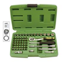 JBM 50566 - ESTUCHE DE HERRAMIENTAS CON 56 PIEZAS CON VASOS HEXAGONALES