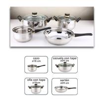 JBM 51141 - SET 6 PIEZAS DE BATERíA COCINA