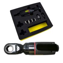 JBM 51225 - KIT CARRACA MULTIFUNCIÓN DE 1/4" CON CABEZAL ABIERTO / COMPO