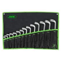 JBM 51528 - SET 14 LLAVES PIPA DE DOBLE BOCA