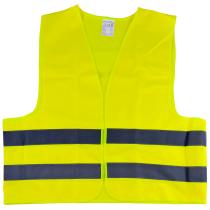 JBM 51817 - CHALECO AMARILLO CON BANDA REFLECTANTE MARCADA HOMOLOGADO