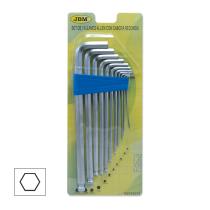 JBM 52073 - SET DE 11 LLAVES ALLEN EN FORMA DE "L" CON CABOTA REDONDA >>