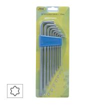 JBM 52074 - SET DE 9 LLAVES TORX EN FORMA DE "L"