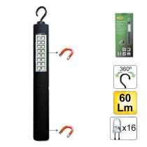 JBM 52147 - LÁMPARA PORTÁTIL DE 16 LEDS TIPO MINI CON BATERÍA RECARGABLE