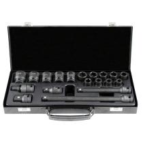 JBM 52345 - SET DE 19 PIEZAS DE IMPACTO DE 1/2' CON 14 VASOS HEXAGONALE