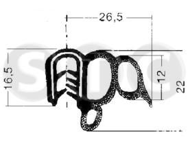STC T400774 - PERFIL PUERTA VW-IBIZA