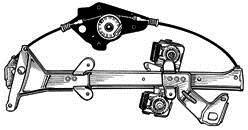 Doga 101153 - FORD FIESTA (7/02>8/08) 4P-DL/IZDO - ELECTRICO SOLO MECANISM