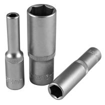 JBM 10093 - VASO HEX. 1/4' 50MM. LARGO, 8MM.