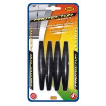Pool Line 376.1 - JGO. 4 PROTECTORES PUERTA COLOR NEGRO RECTO